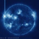X3.2 Flare in 334 Angstrom light