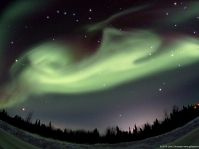 Aurora Borealis In Fairbanks Alaska on 03-21-2014