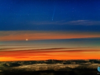  ISON at dawn. CREDIT: Juan Carlos Casado