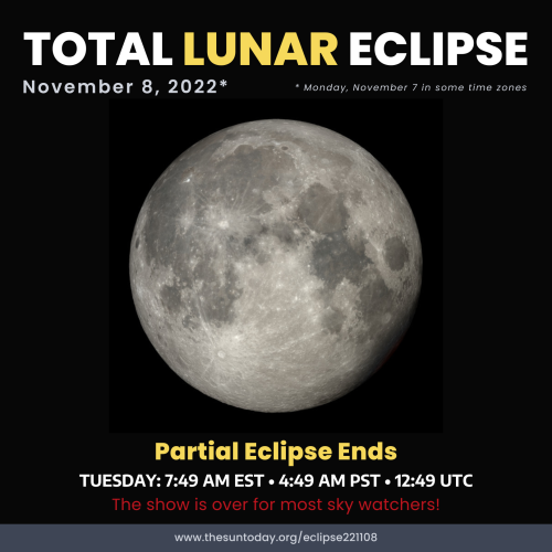 Partial Eclipse Ends