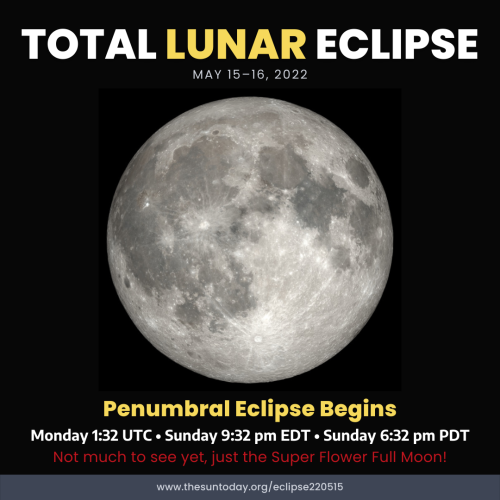Total Lunar Eclipse — May 15-16, 2022