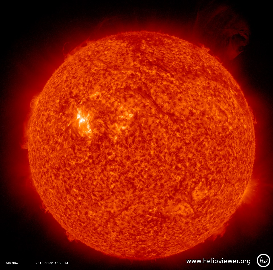 One of the 2 Filament Eruptions Observed by SDO in 304 Angstroms