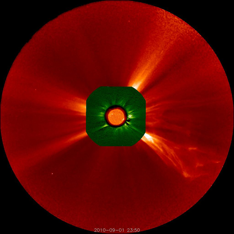 Solar Eruptions seen with EUVI, COR1 and COR2