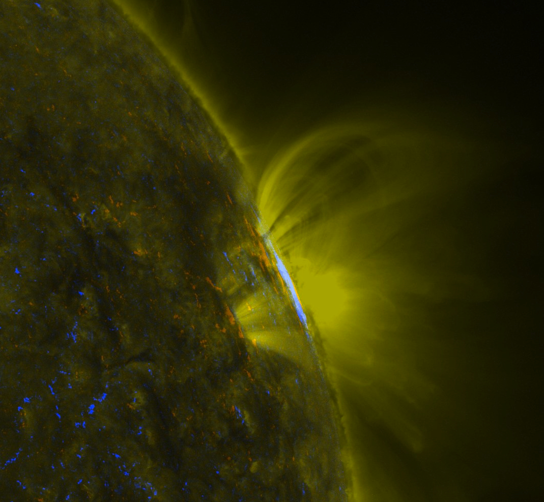 A Zoomed In View of AR11109 As Observed by SDO - 171 Angstrom and Magnetic Field