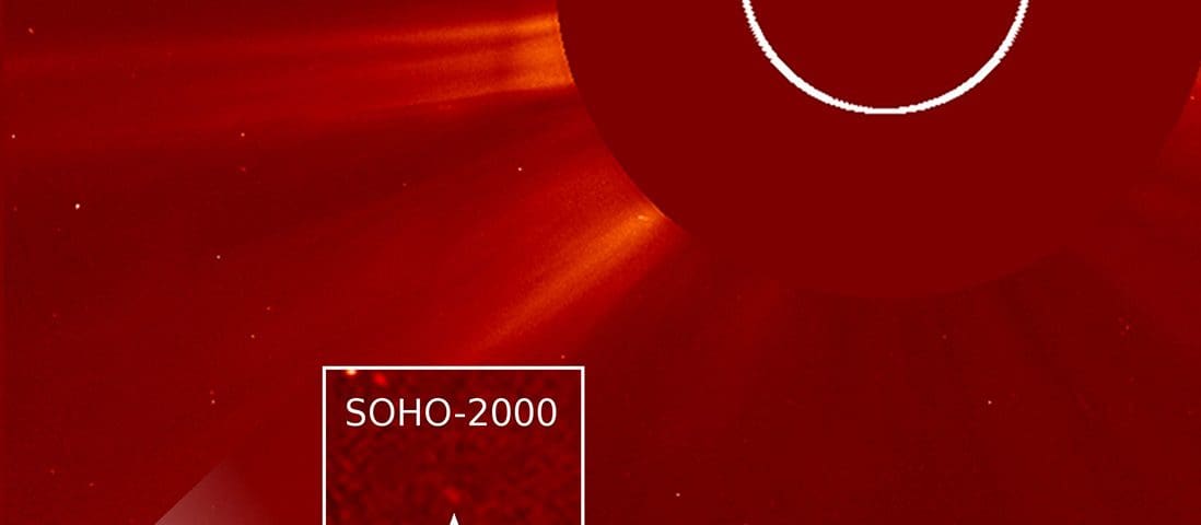 On December 26, SOHO discovered its 2000th comet.
