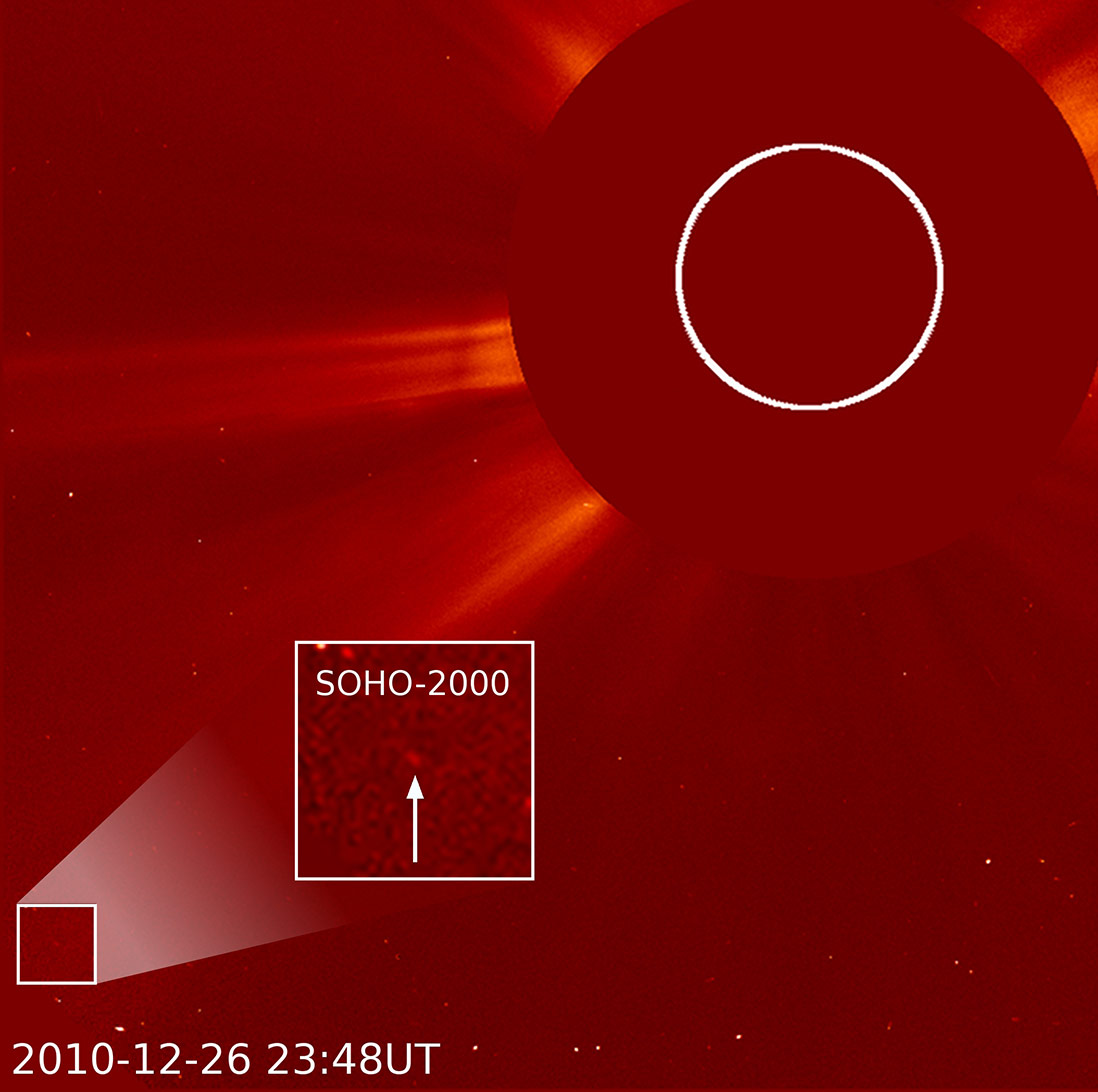 On December 26, SOHO discovered its 2000th comet.