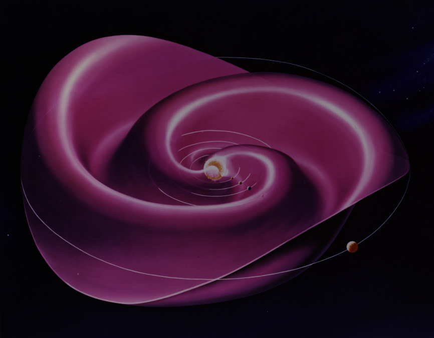 An illustration of the heliospheric current sheet. Credit: NASA 