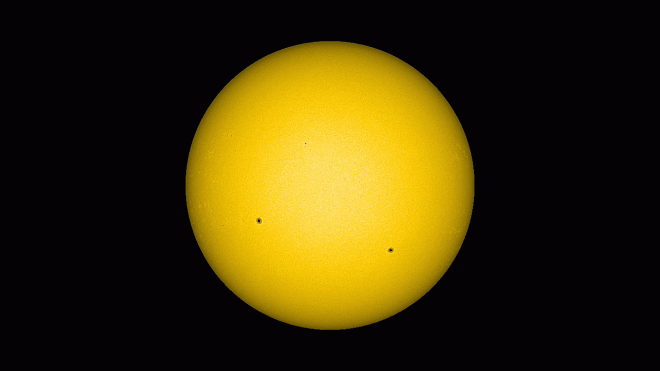 Evolution of AR12192 seen with SDO/HMI, Oct. 15-23, 2014