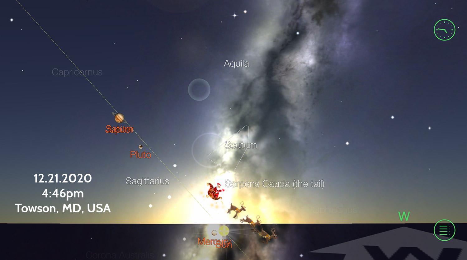 Planet, Star & Sun alignment 12.21.2020