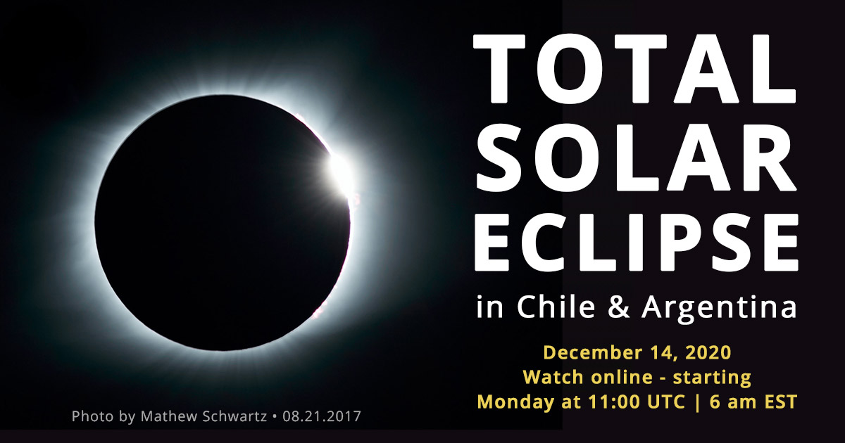 Total Solar Eclipse - December 14, 2020 - The Sun Today with Dr. C. Alex  Young
