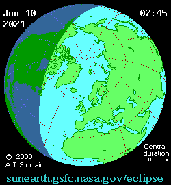 Annular Solar Eclipse – June 10, 2021