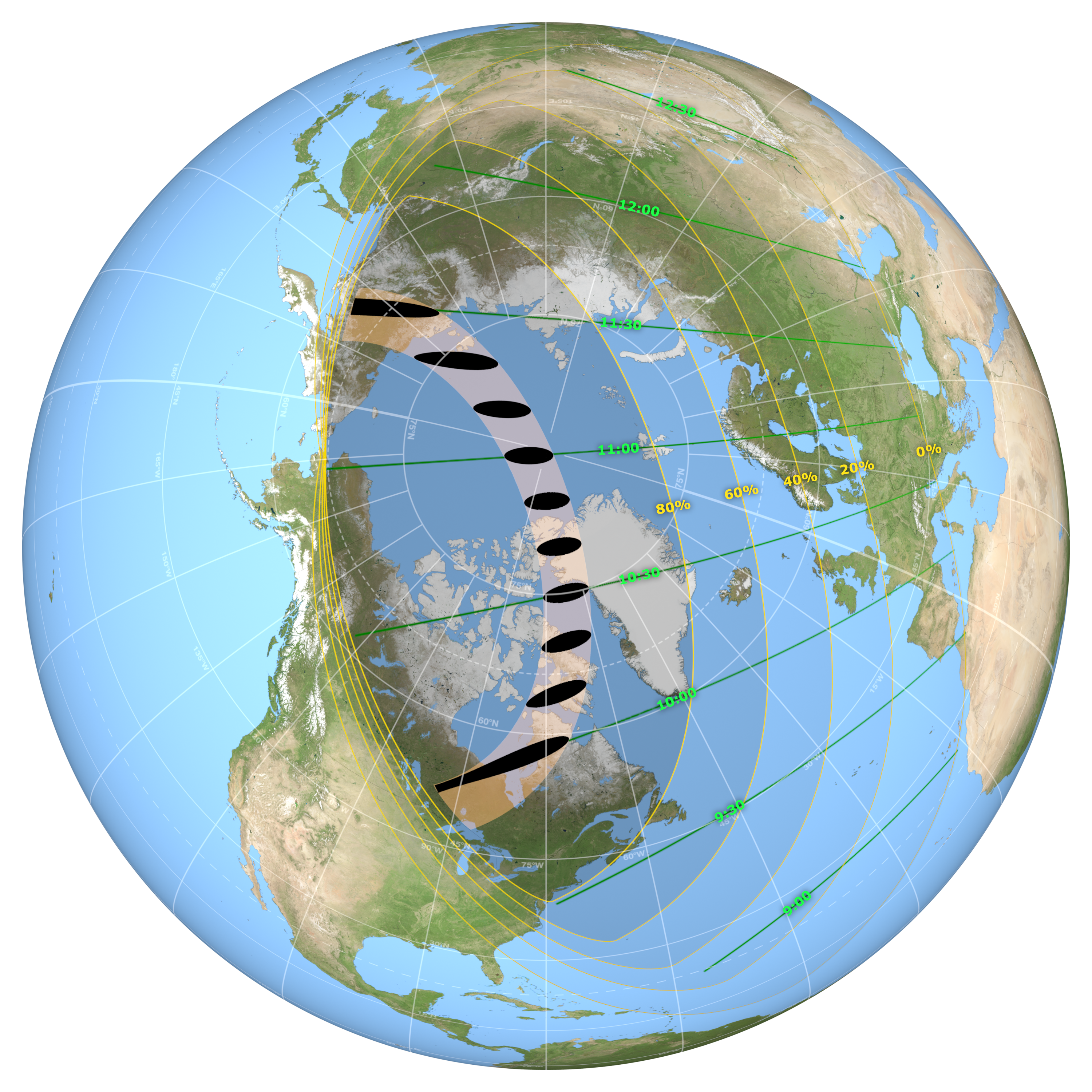Annular Solar Eclipse – June 10, 2021 - Credits: NASA's Scientific Visualization Studio/Ernie Wright