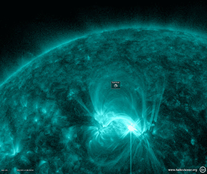 Geomagnetic storm over March 13-14, 2022