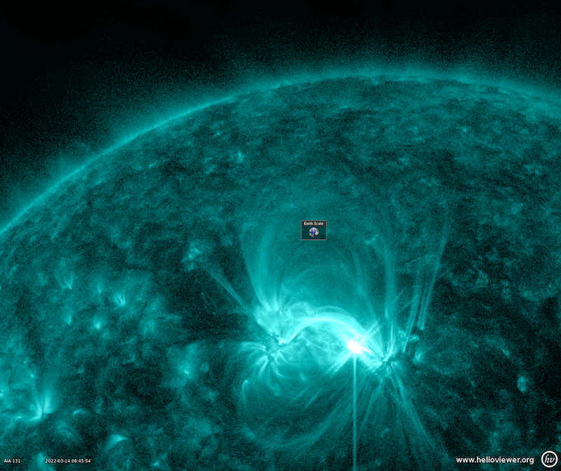 Geomagnetic storm over March 13-14, 2022