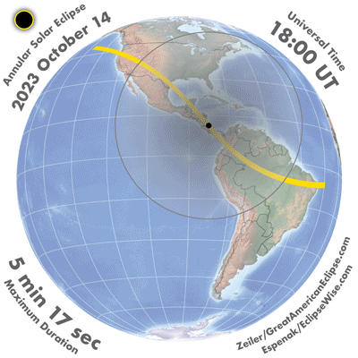 October 14, 2023 annular solar eclipse