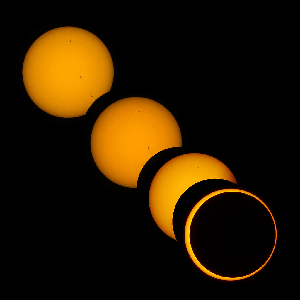Solar eclipse on May 20, 2012. Taken from Red Bluff, California.