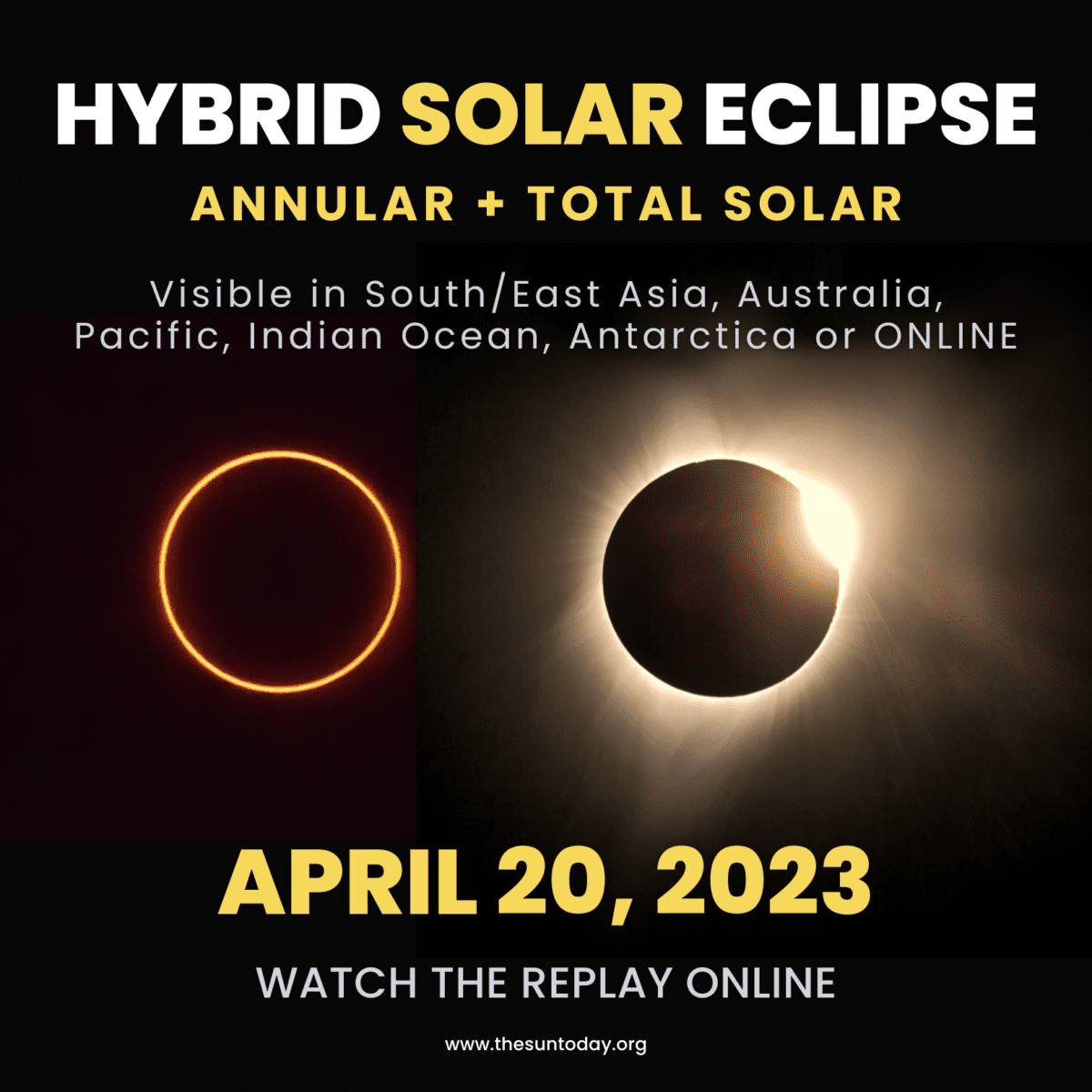 Hybrid Solar Eclipse — April 20, 2023