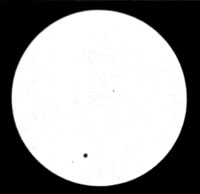 Photograph of the Transit of Venus on 1882 Dec 06. Taken by students at Vassar College (Sky & Telescope Feb. 1961).